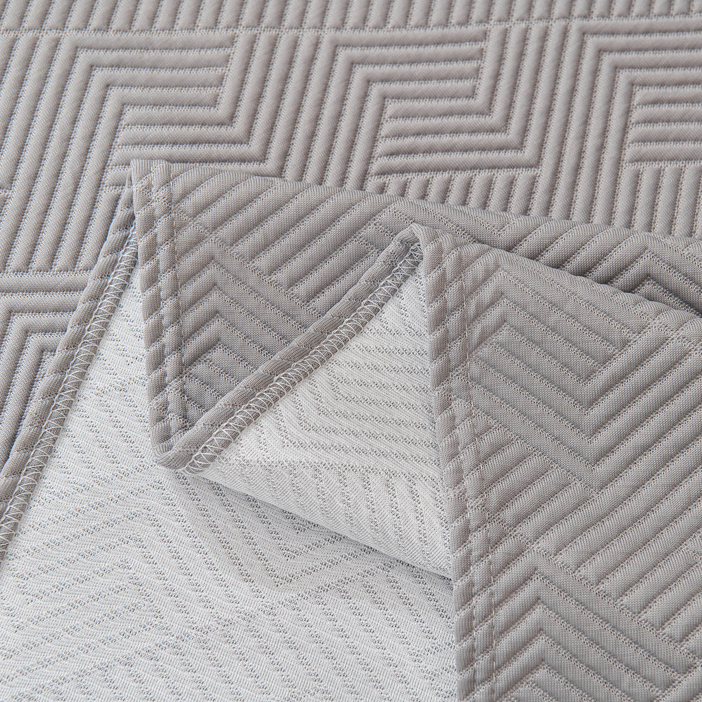 Cooling Scratch Proof Large Sofa Throw Cover, Geometric Texture Couch Protector