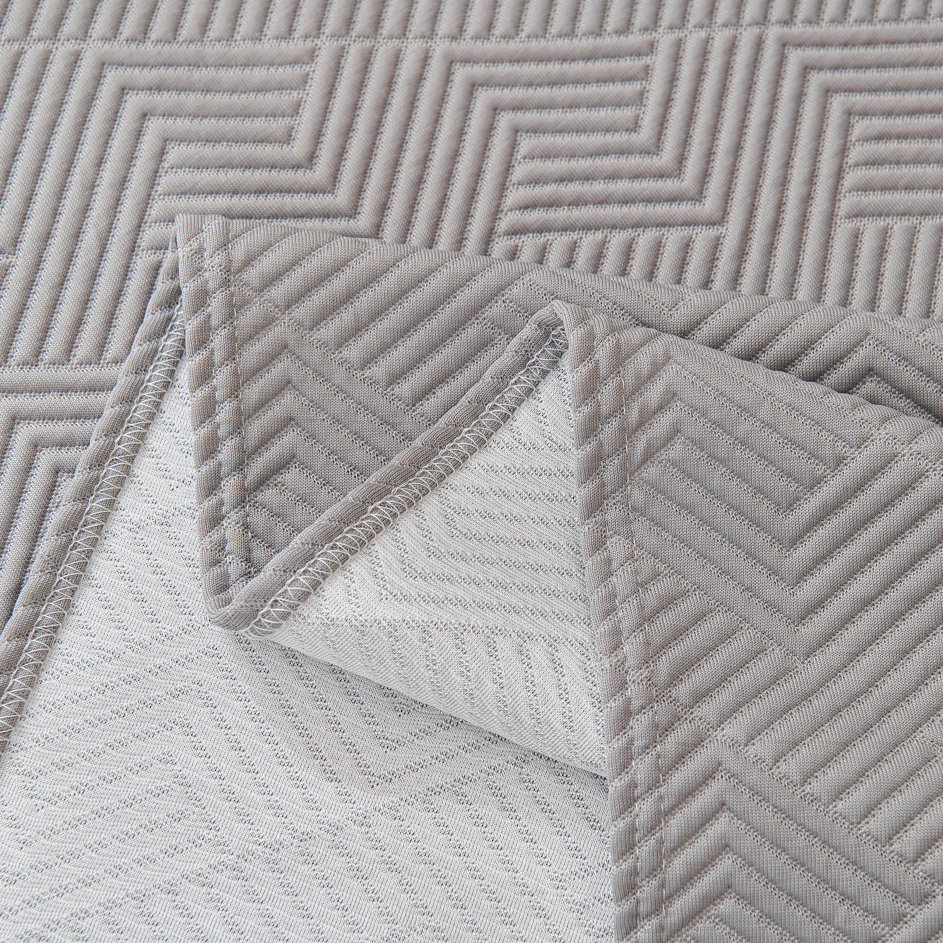 Cooling Scratch Proof Large Sofa Throw Cover, Geometric Texture Couch Protector