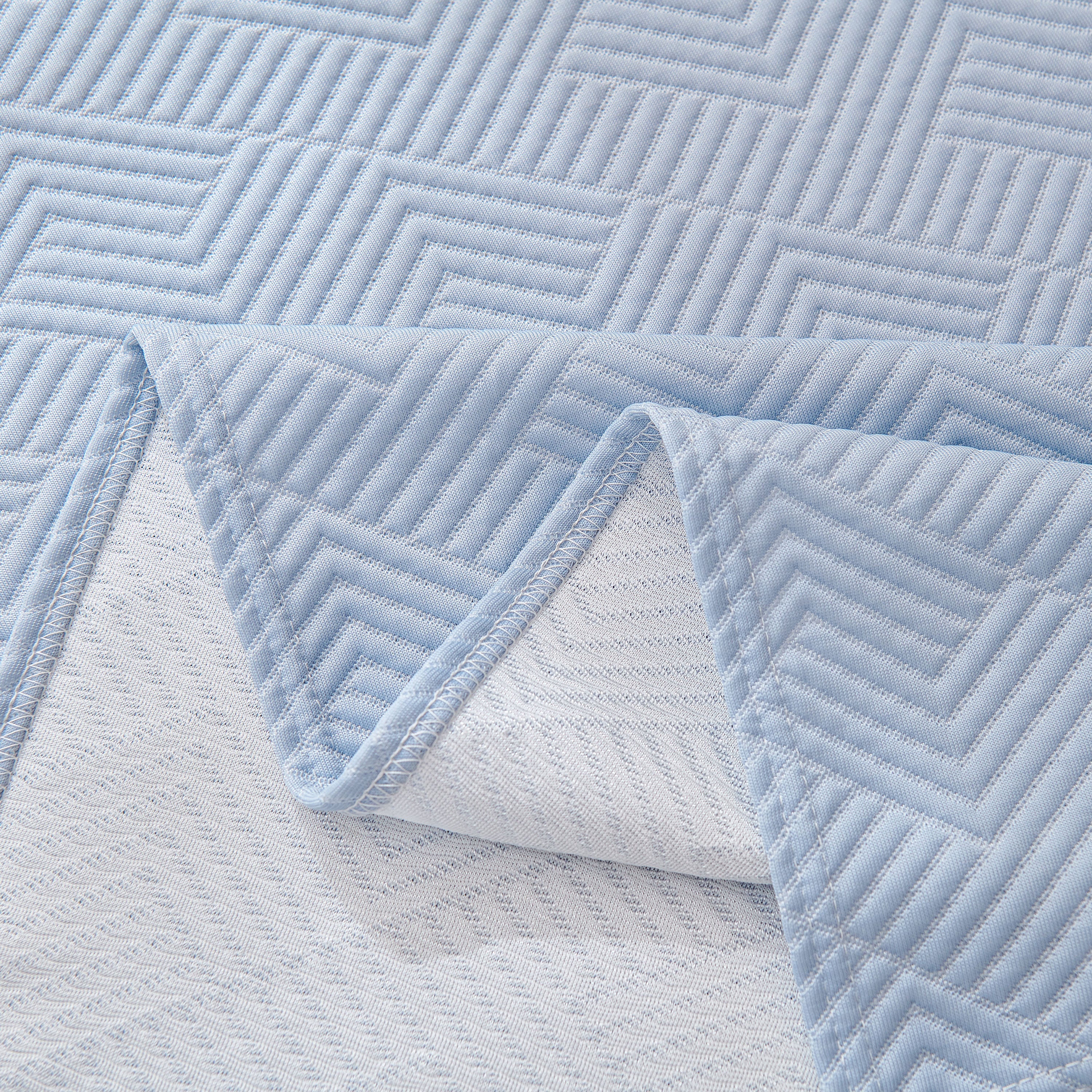 Cooling Scratch Proof Large Sofa Throw Cover, Geometric Texture Couch Protector