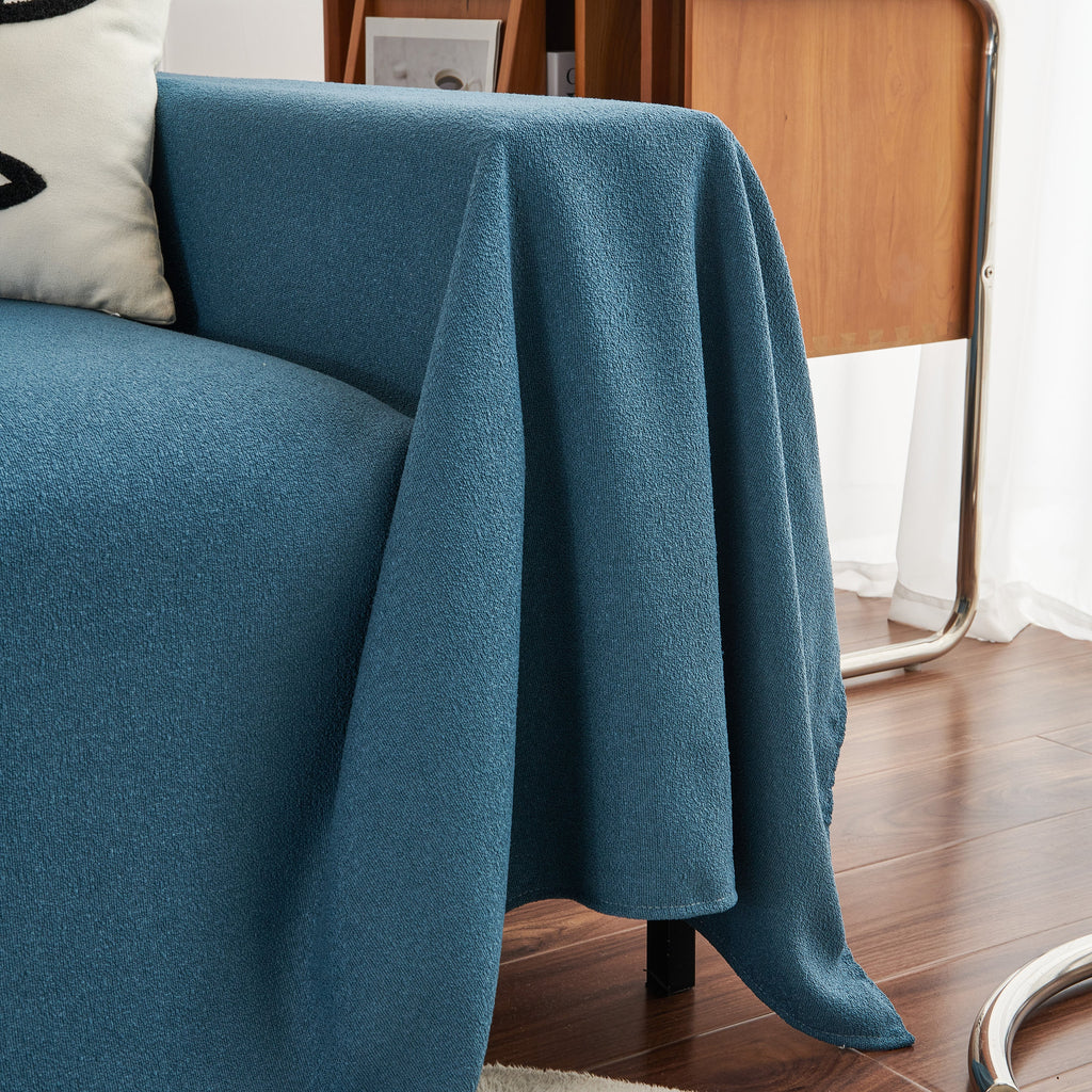 Teddy Throw Blanket and Stylish Slipcover for Couch, Waterproof Sofa Cover for Pets