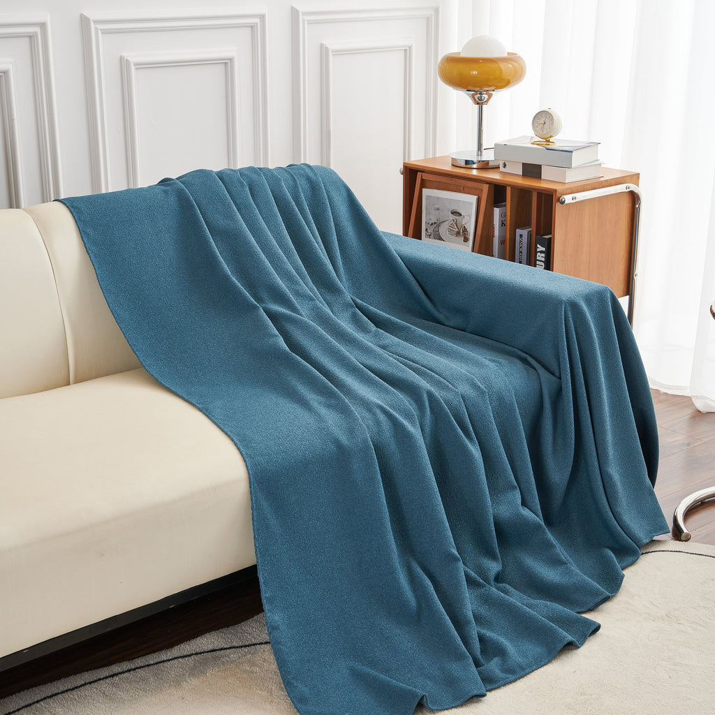 Teddy Throw Blanket and Stylish Slipcover for Couch, Waterproof Sofa Cover for Pets