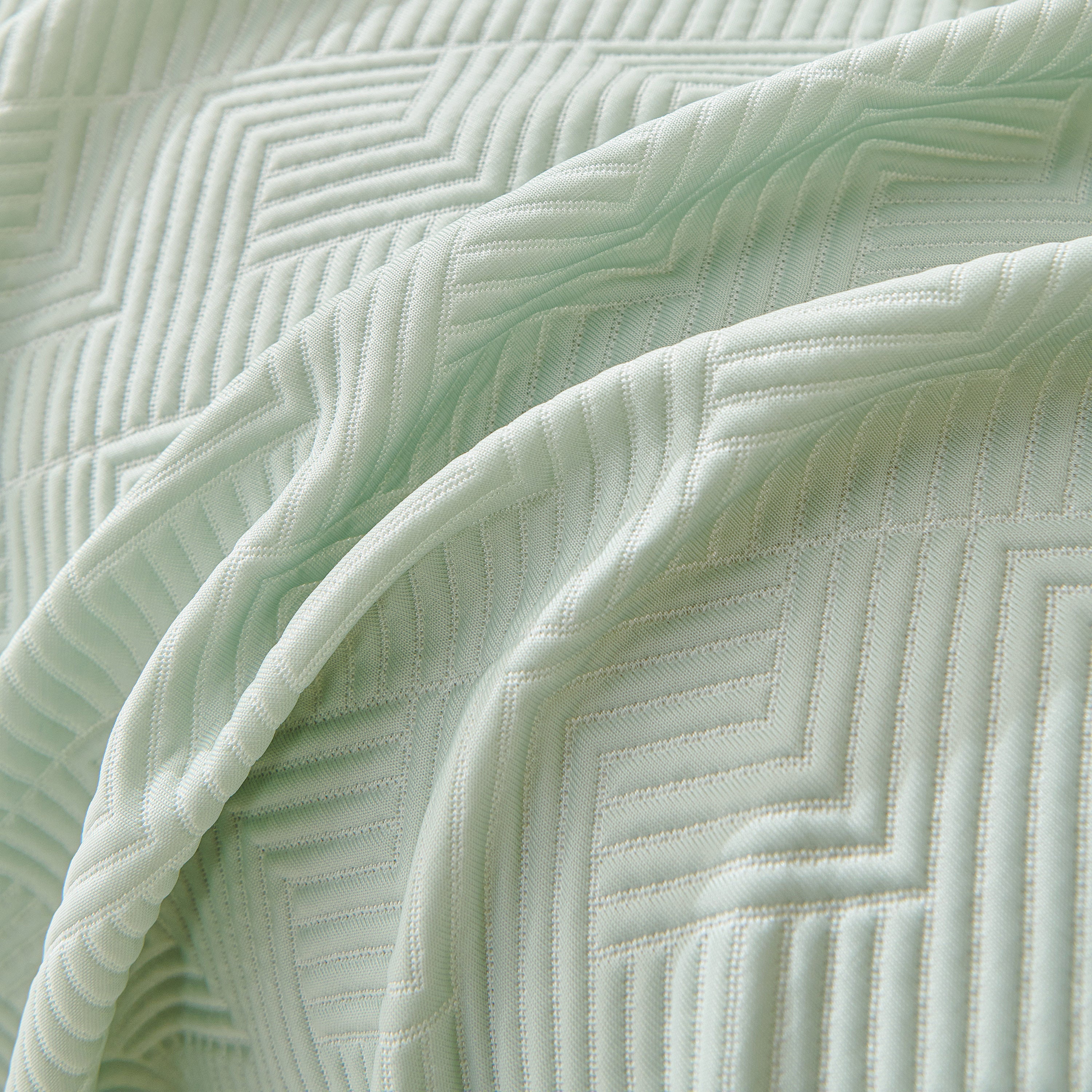 Cooling Scratch Proof Large Sofa Throw Cover, Geometric Texture Couch Protector