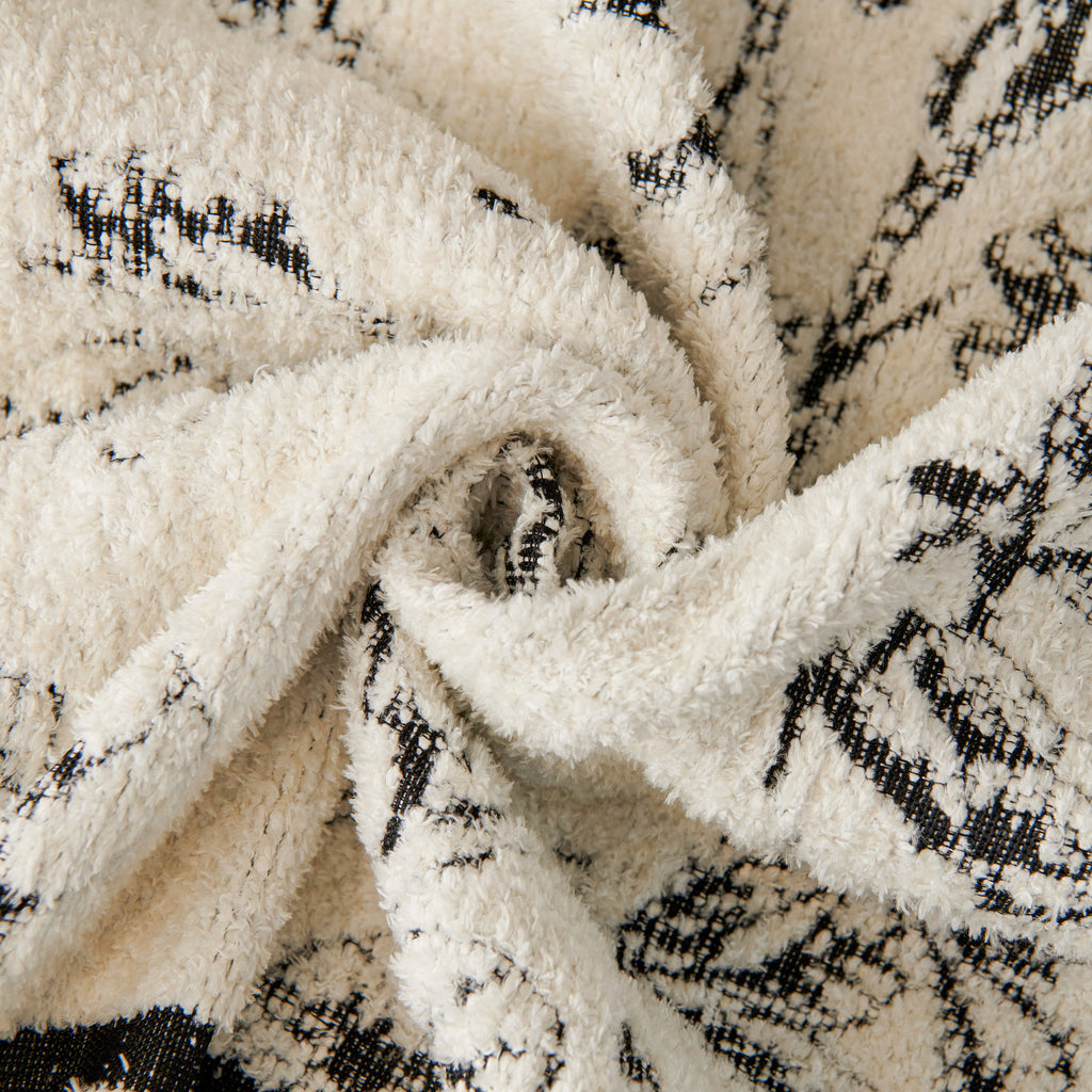 Chenille Striped Floral Couch Cover Sofa Slipcover for Most Shape Sofas, Reversible Sofa Throw Cover