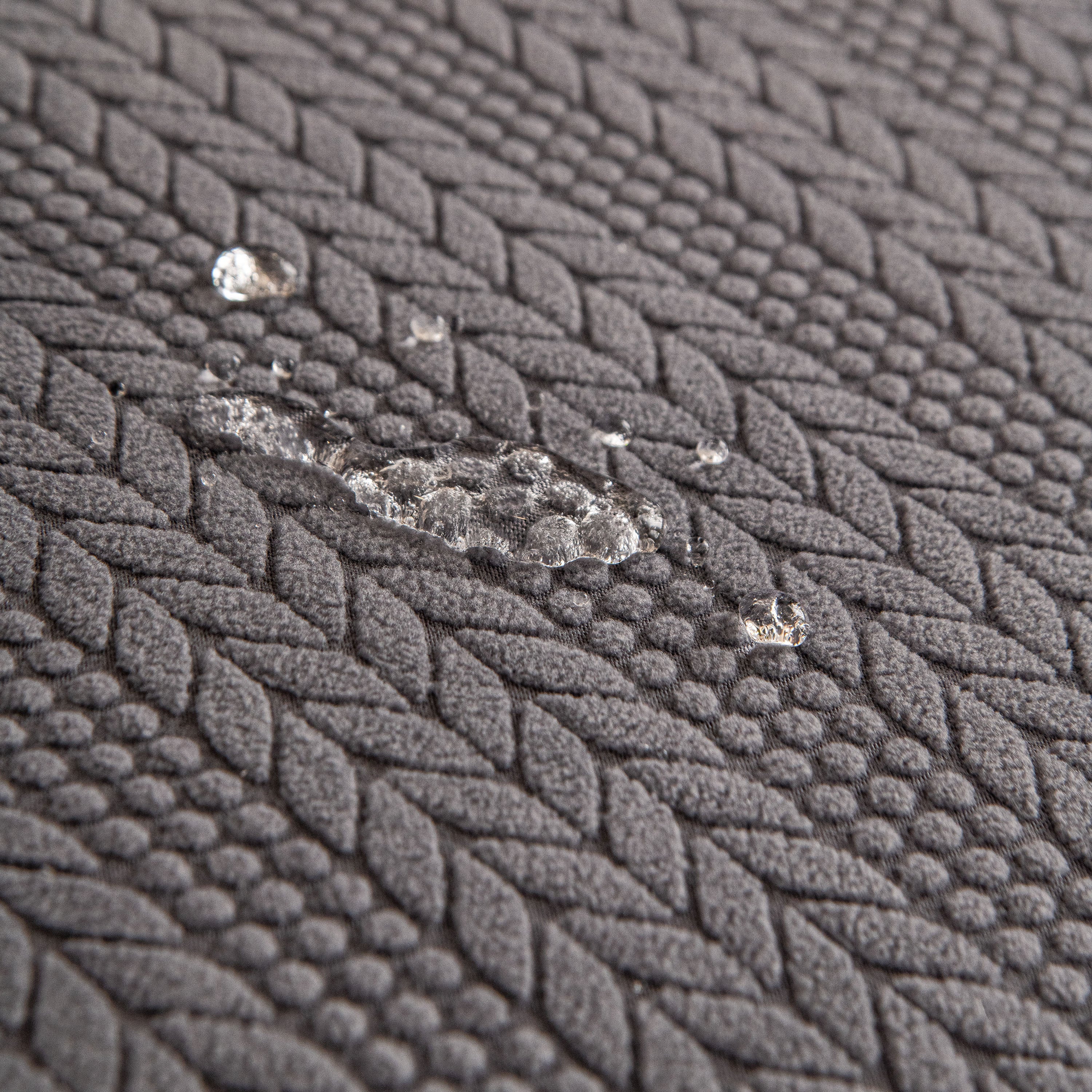 High Stretch Wheat Ear Embossed Textured Couch Slipcover, Water Repellent Sofa Cover