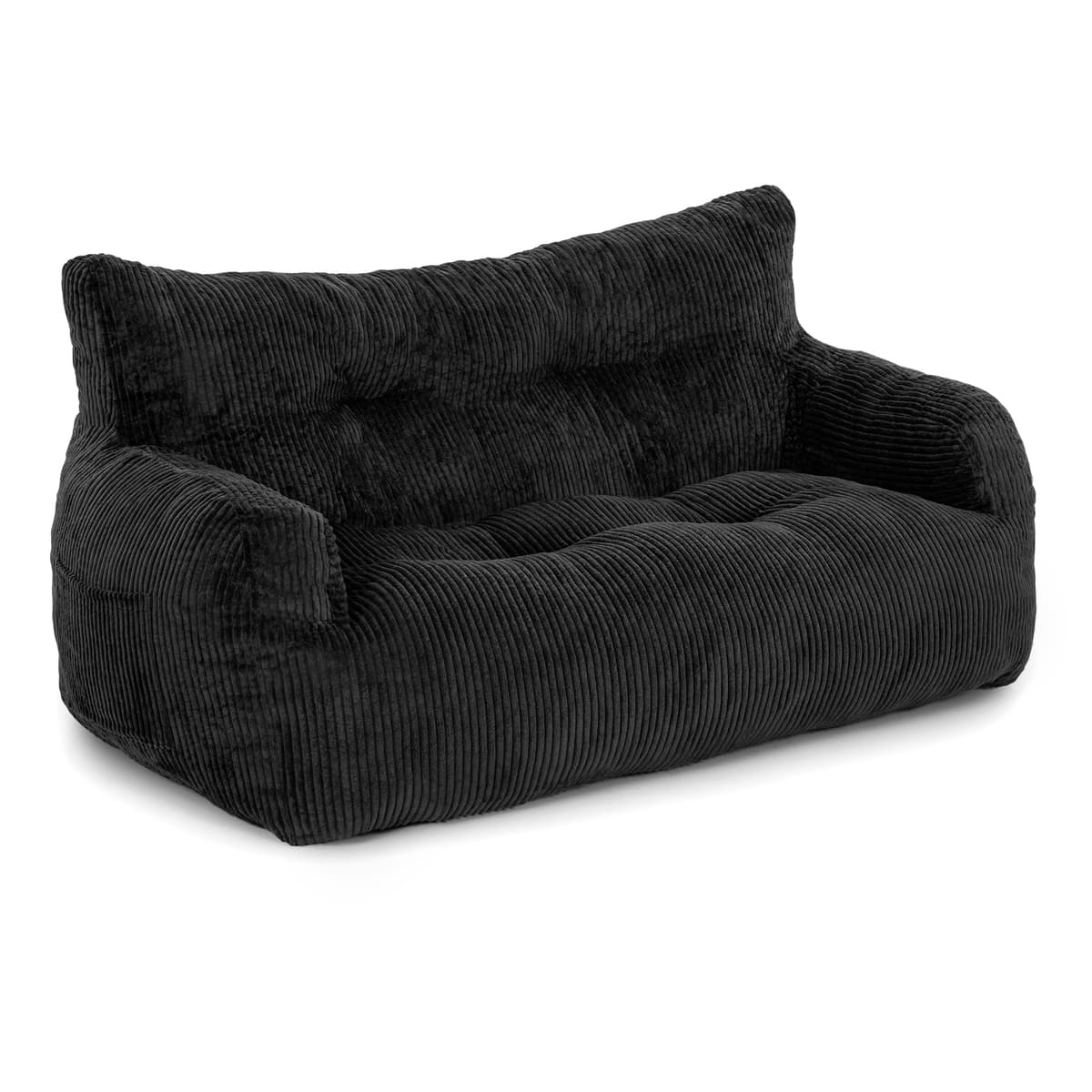 Pamapic 2-Seat Big Teddy Fabric Bean Bag Couch for Dorm Room & Bedroom