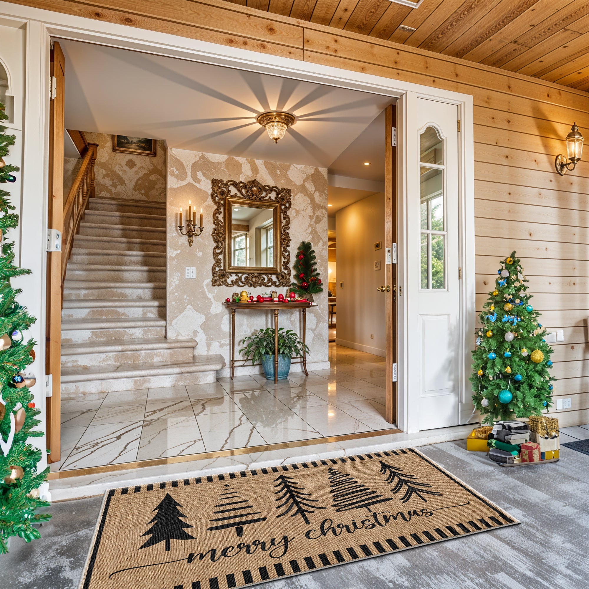 Vermont Christmas Doormat