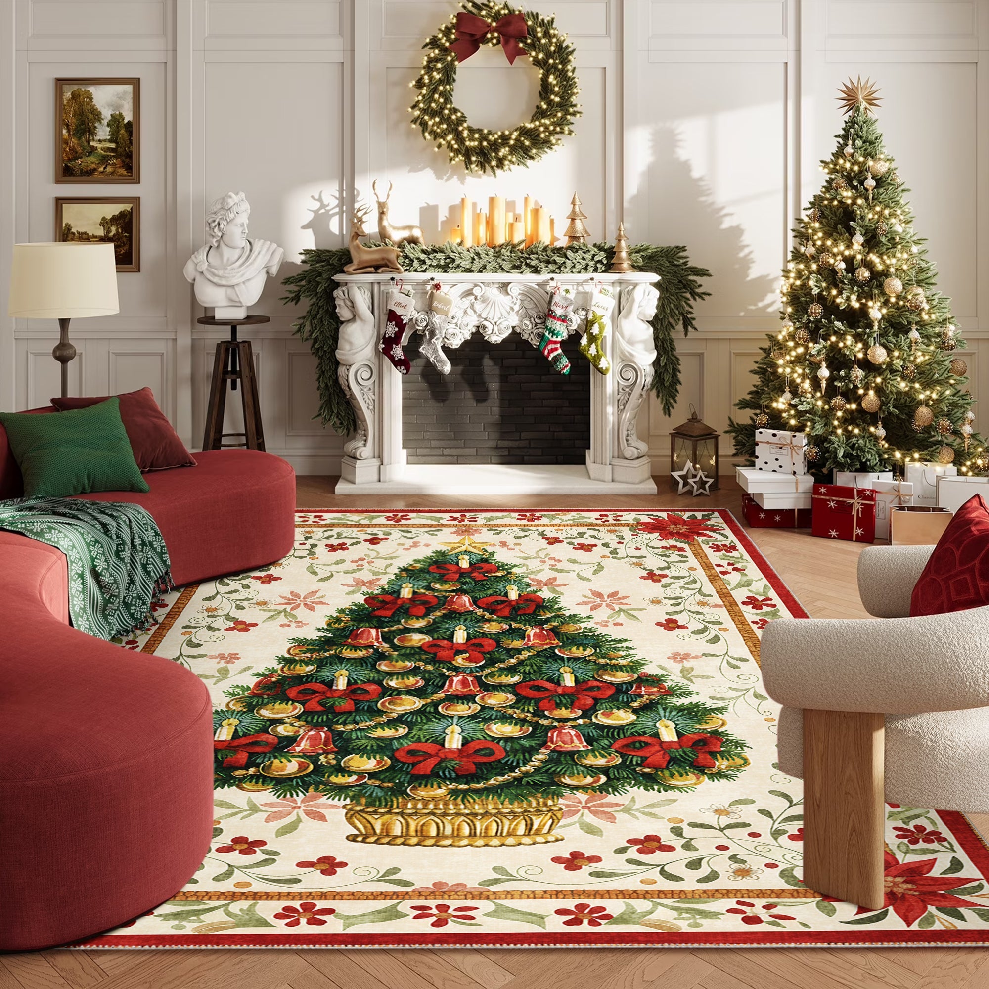 Marloen Christmas Area Rug