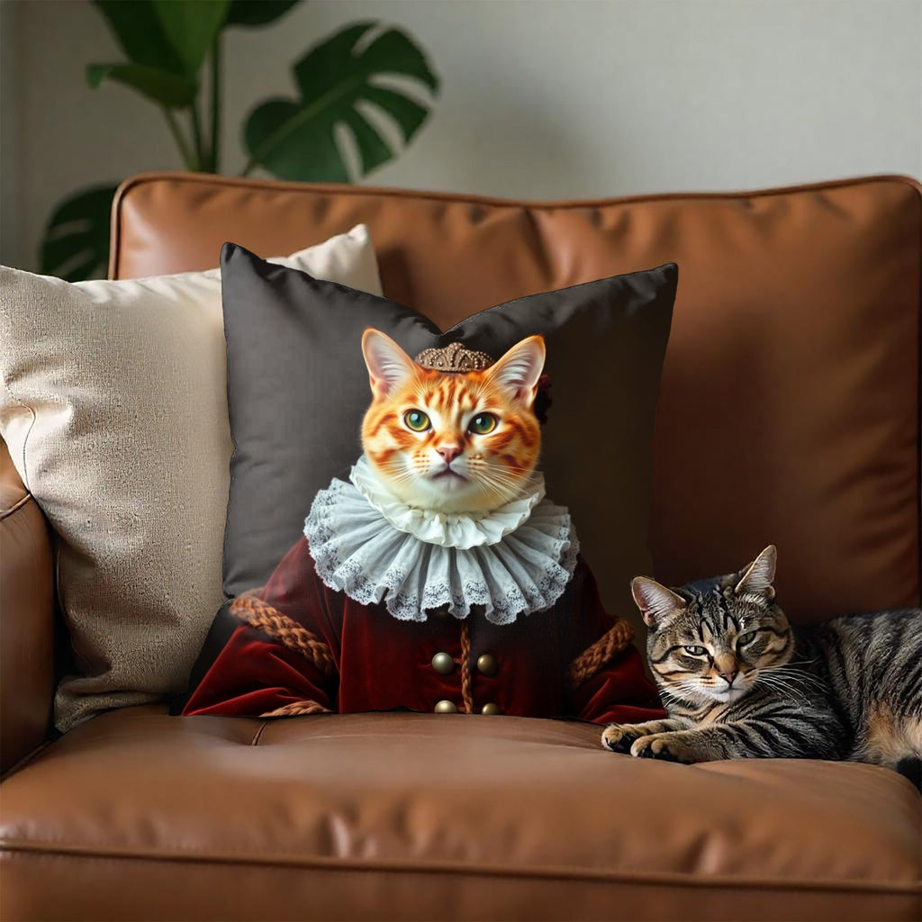Funny Royal Cat Pillow