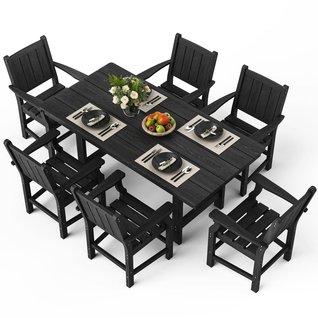 Corex HDPE Outdoor Dining Set, 6-Piece