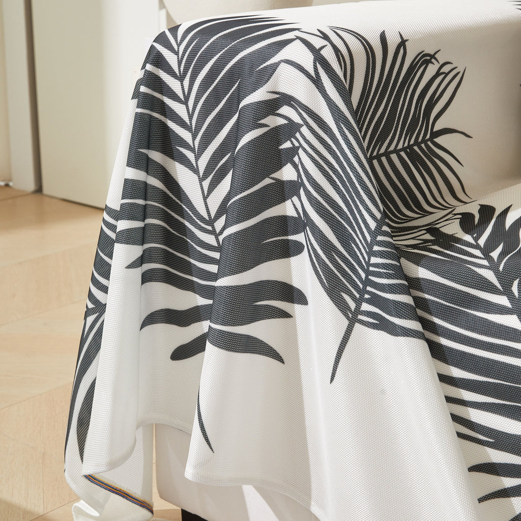 Leaf Printed Slipcover Sofa Covers, Universal Couch Throw Cover, Pets Furniture Protector for Home Decor