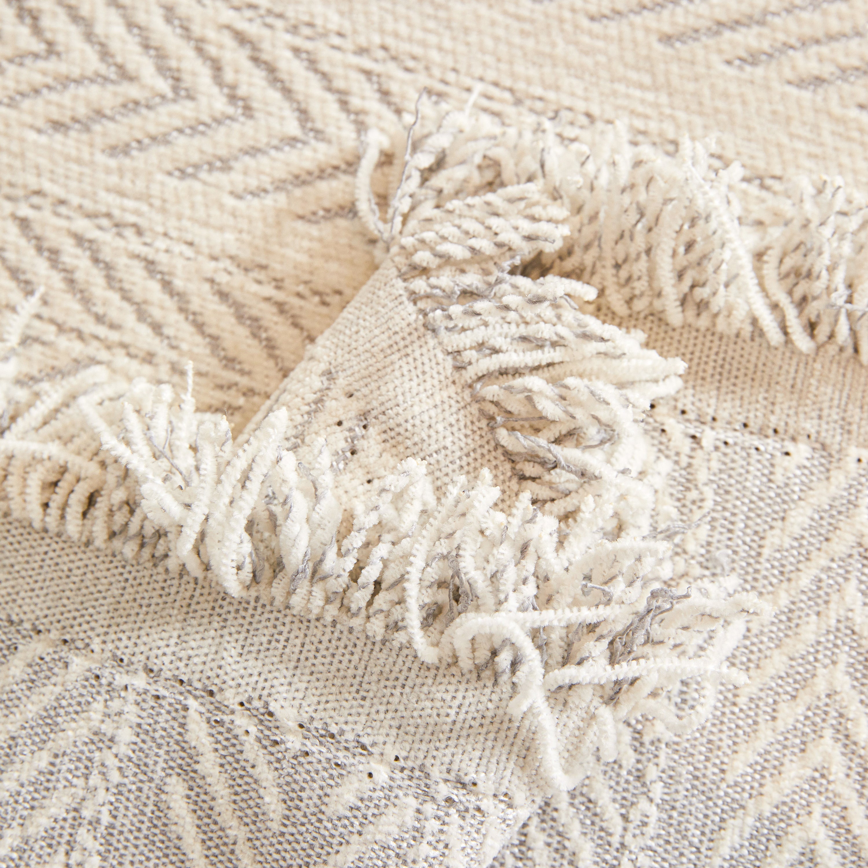 Herringbone Chenille Couch Cover Blanket Soft Durable Throw Sofa Protector with Tassel