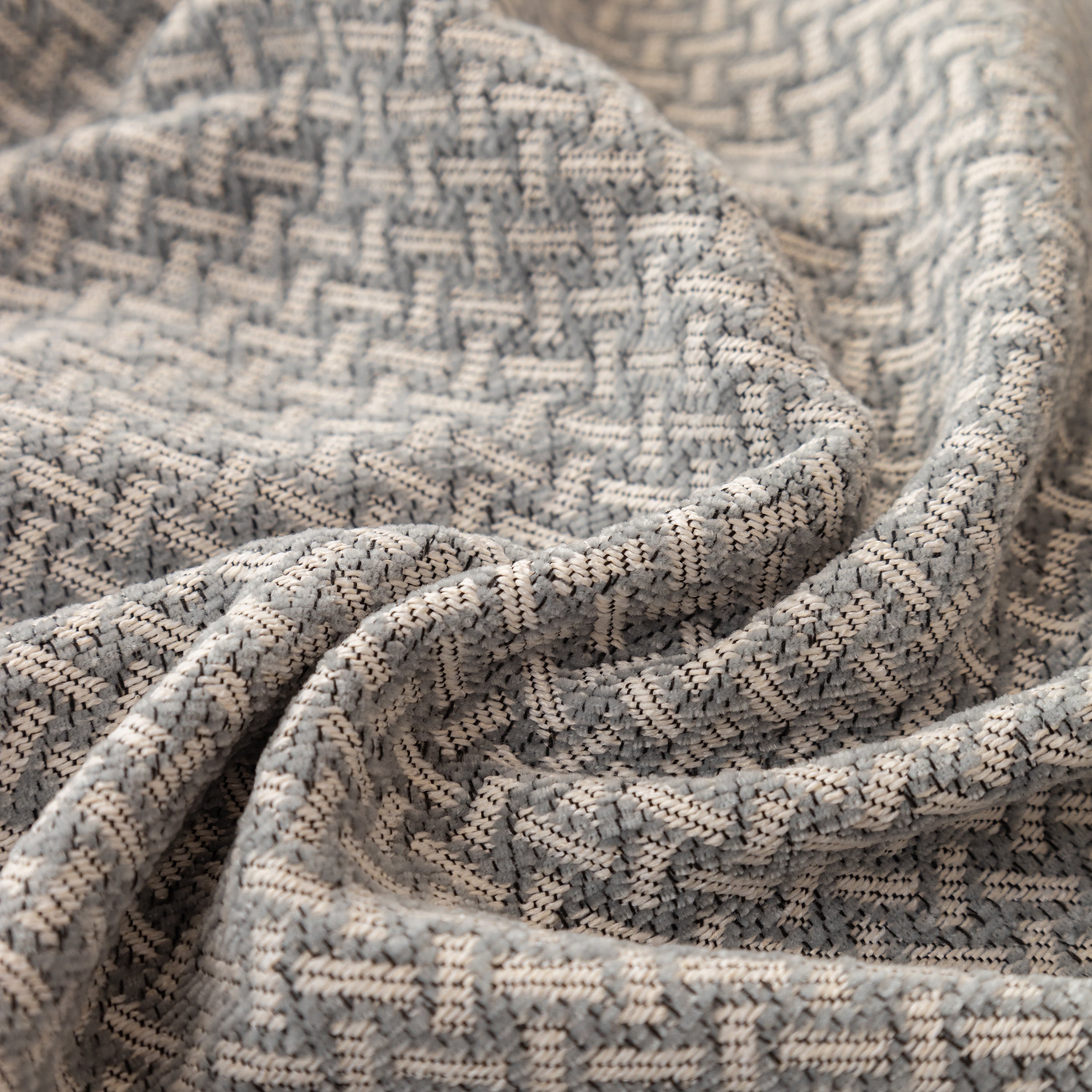 Chenille Jacquard Sofa Throw Blanket Cover Soft Polyester Weave Couch Throw Cover for Pets Dog Kids
