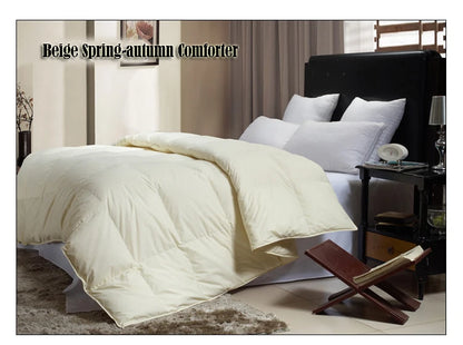 100% White Goose Down Comforter Thick Duvet dekbed Doona Quilted Blanket King Queen Twin Full Cotton edredons inverno