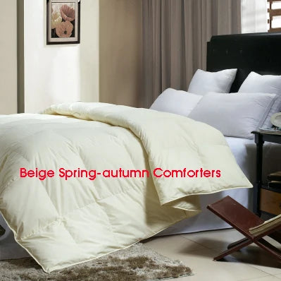 100% White Goose Down Comforter Thick Duvet dekbed Doona Quilted Blanket King Queen Twin Full Cotton edredons inverno