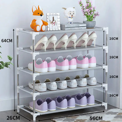 Simple Metal Shoe Rack Space Saving Stand Holder Hallway Entryway Shoe Organizer Living Room Furniture Modern Shoe Cabinets2021