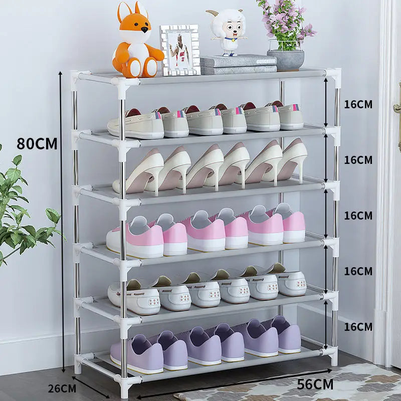 Simple Metal Shoe Rack Space Saving Stand Holder Hallway Entryway Shoe Organizer Living Room Furniture Modern Shoe Cabinets2021