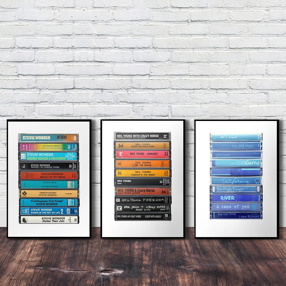 Nordic Original Album Cassettes Poster Fine Art Print Canvas Painting Music Wall Art Modern Picture For Living Room Home Decor