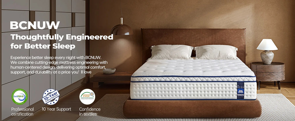 Luxury King-Size 5-Star Hotel Bed Mattress 11\" Individually Wrapped Inner Spring Latex Convertible Bedroom Feature