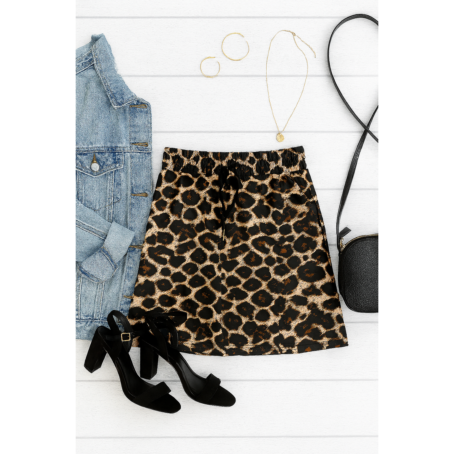 Ready to Ship | The Liana - Leopard 2.0 Jogger Skirt