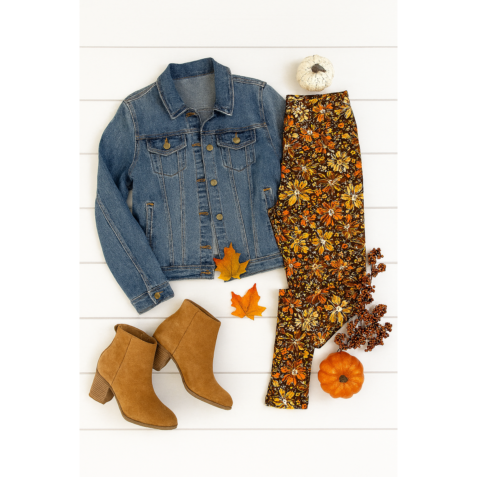 The Autumn - Fall Leaves Leggings*