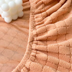 Fleece Fabric Cushion Covers for Sectional Sofas and L-Shaped Couch, Stretch Washable Sofa Seat Covers
