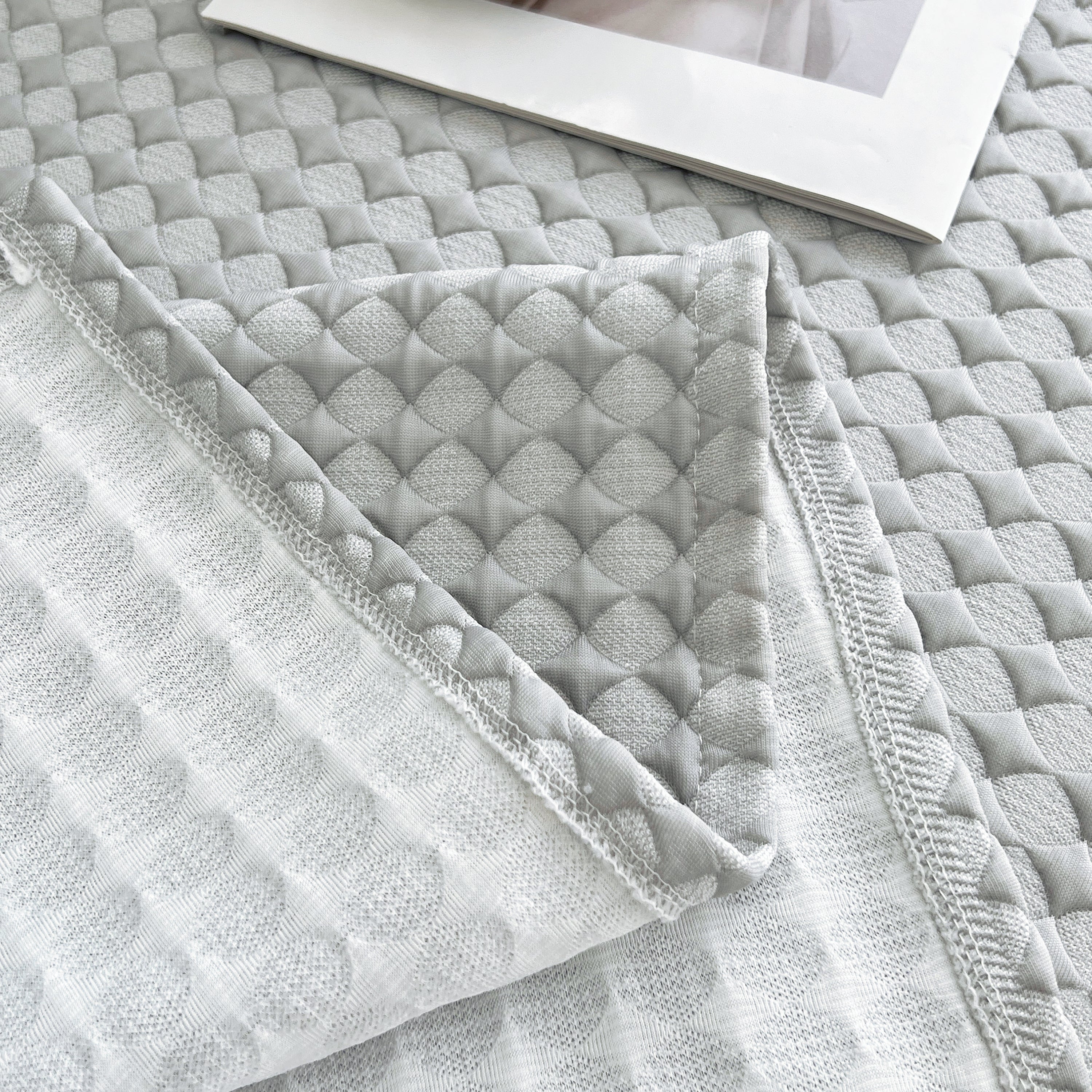 Cooling Textured Sofa Cover Washable Soft Couch Throw Blanket for Summer & Pets