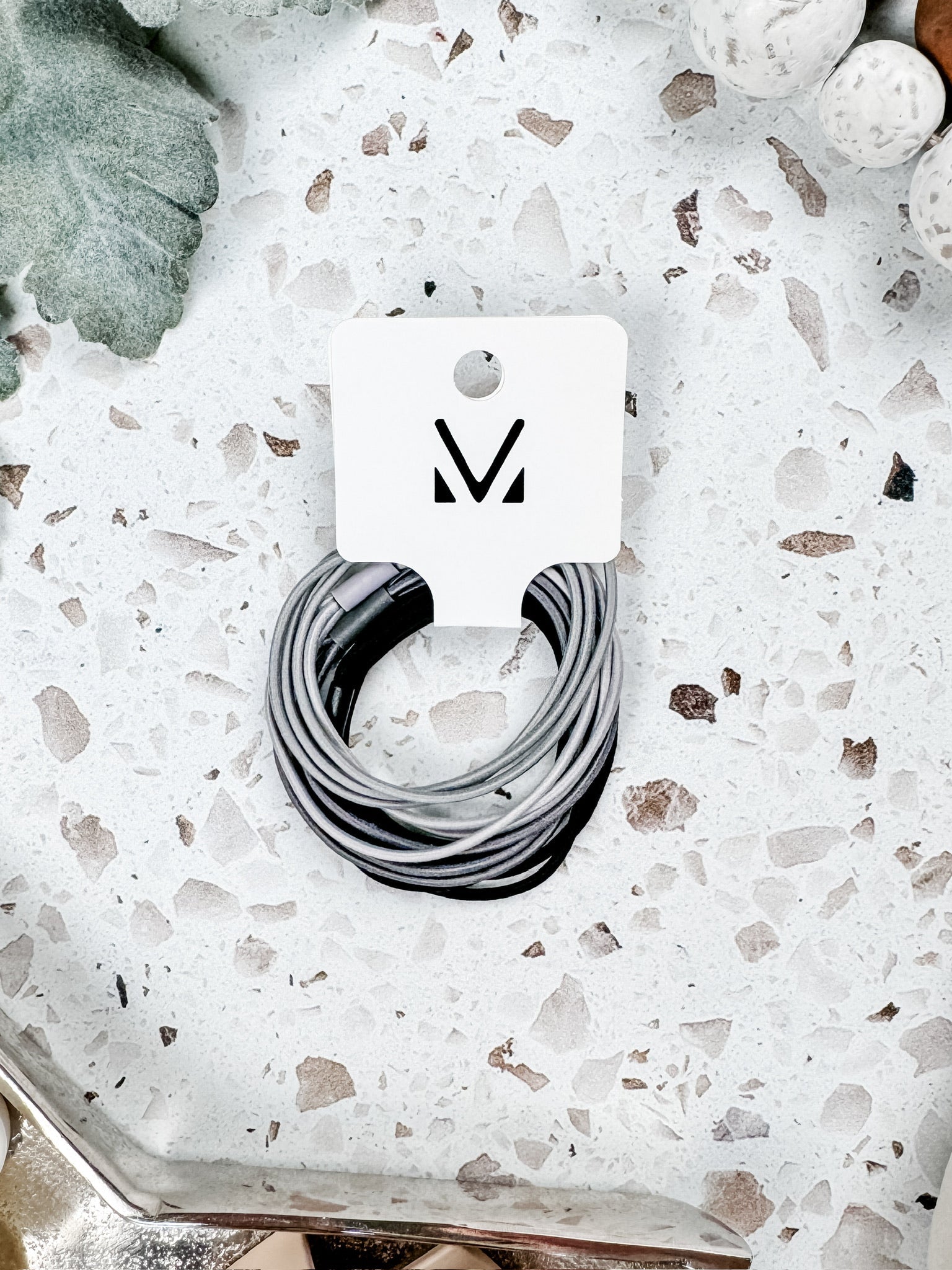 Michelle Mae Black and Grey Hair Tie Sets