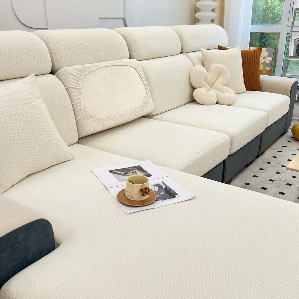 Chenille Fabric Sofa Seat Covers for Sofa 1/2/3/4 Seater, Best Couch Covers for Dogs, Pet Couch Protector