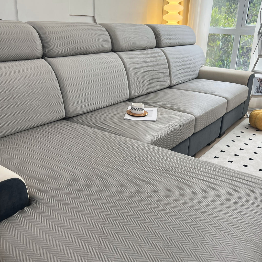 Cooling Stretchy Replacement Couch Cushion Covers for Sectional, Individual Couch Seat Cushion Covers