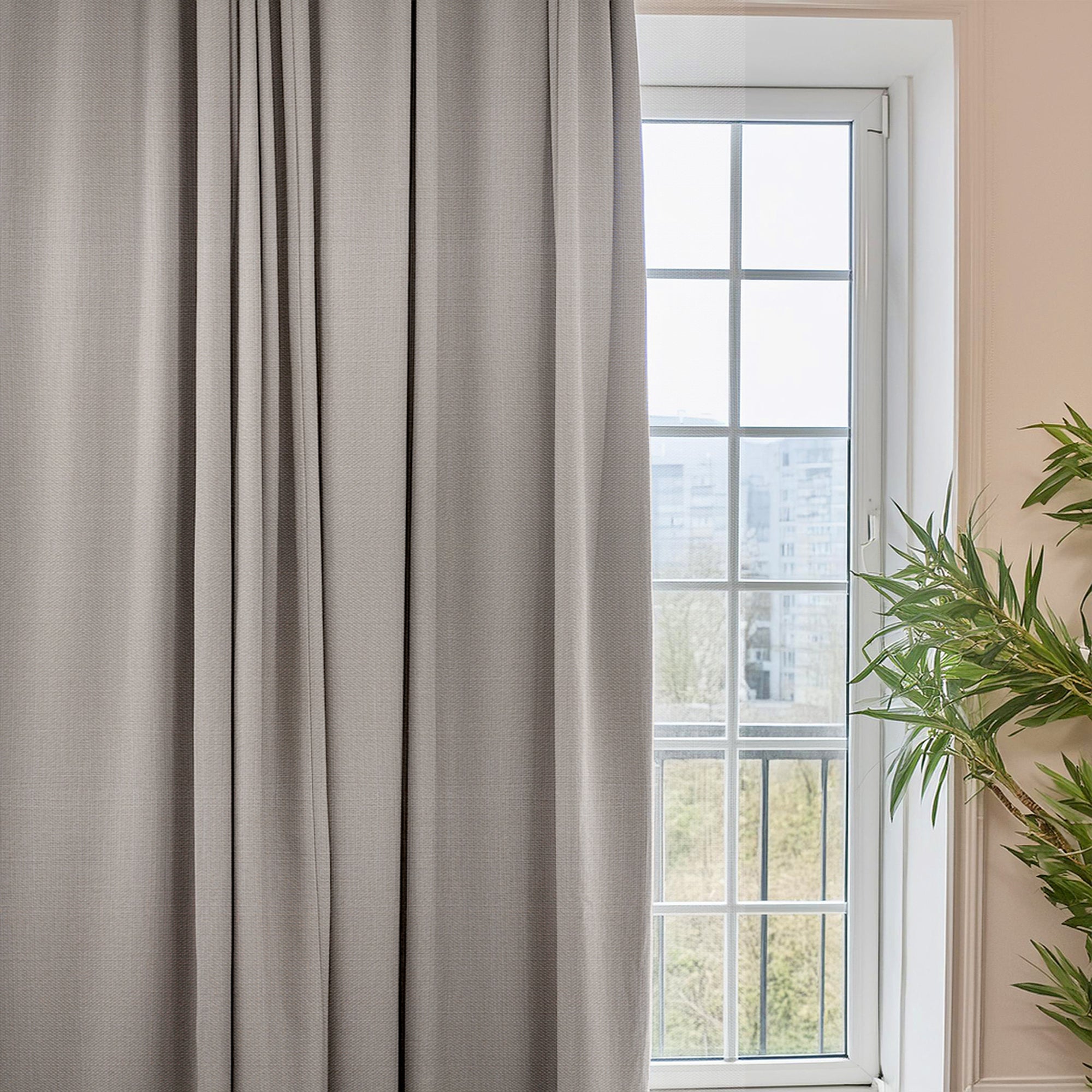 Linen Gray Curtain