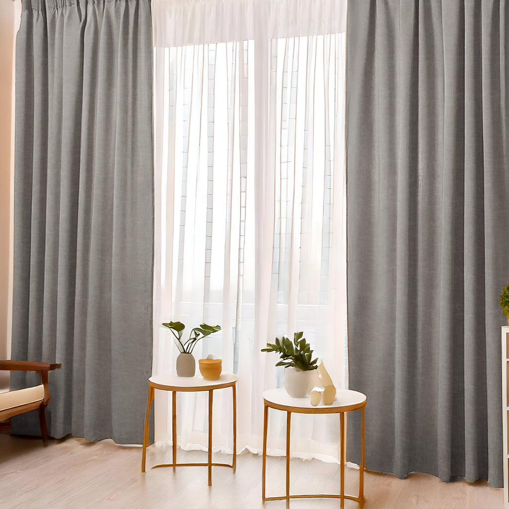 Linen Gray Curtain