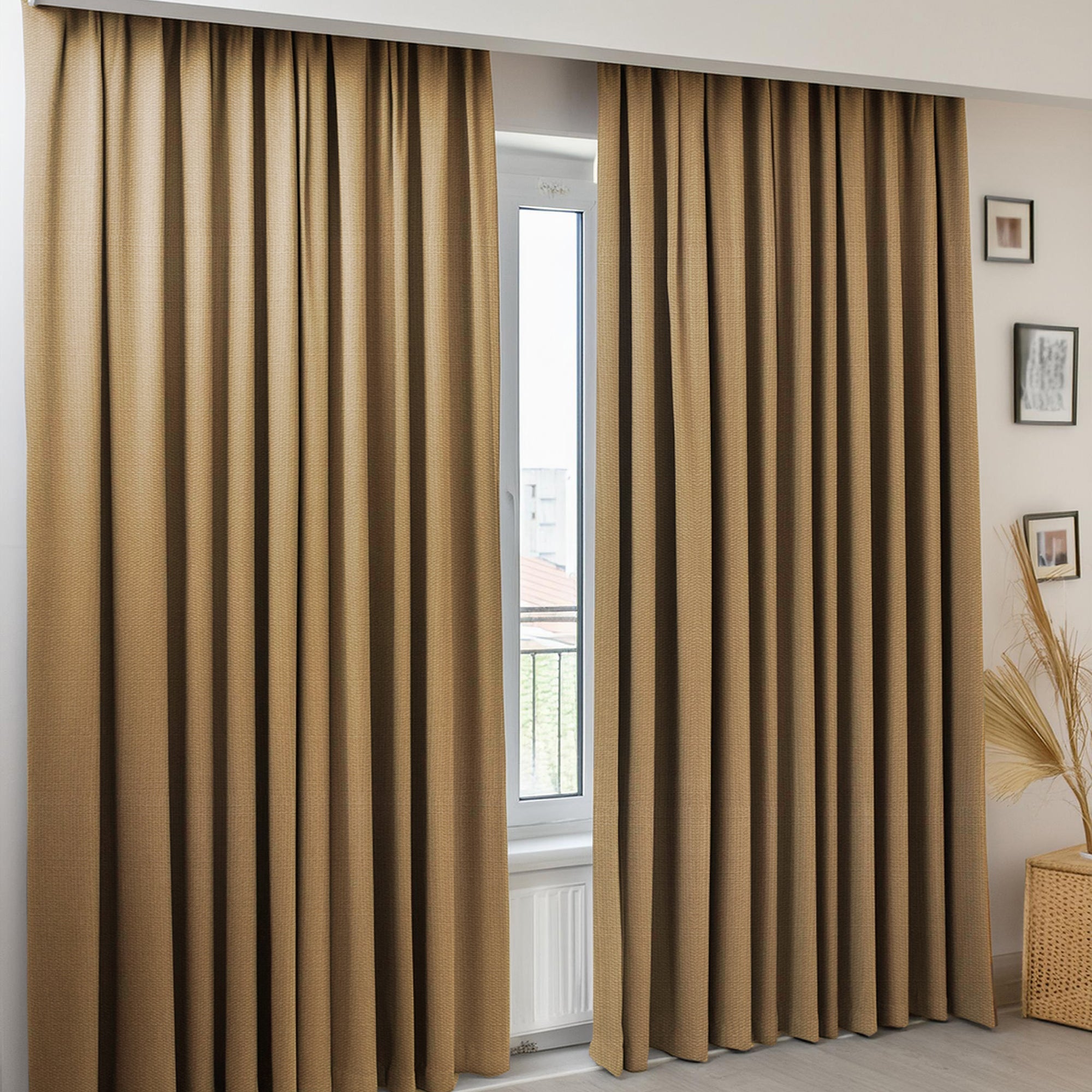 Linen Brown Curtain