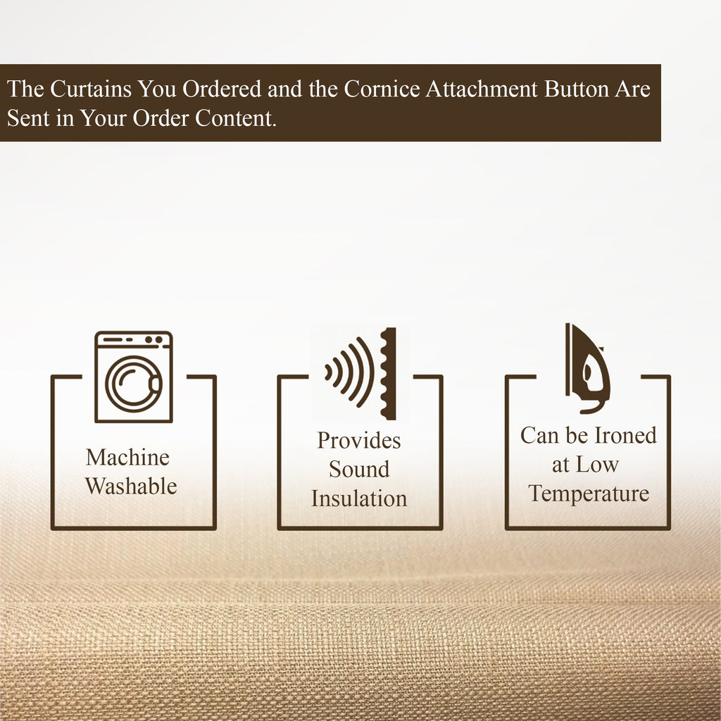 Linen Brown Curtain