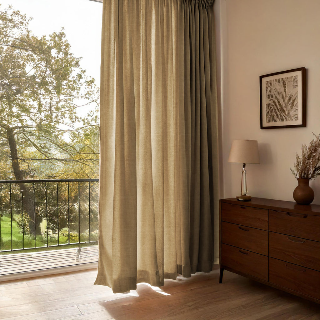 Linen Brown Curtain