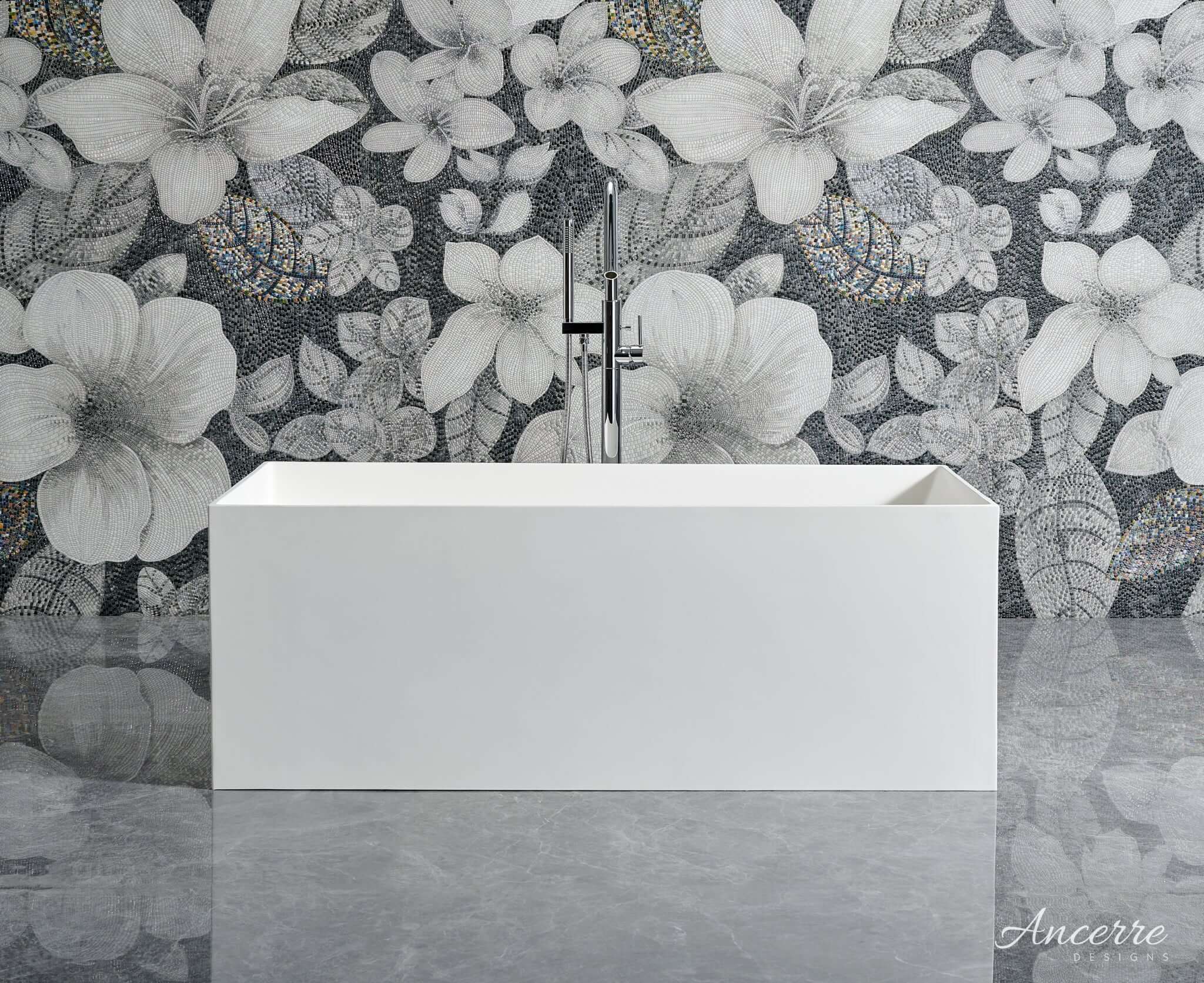 Linea Freestanding Solid Surface Bathtub