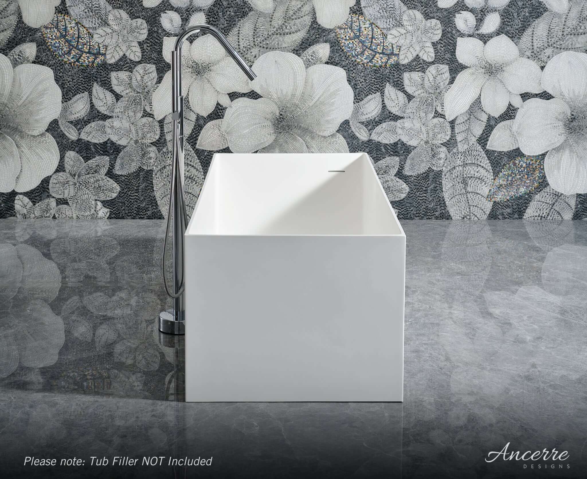 Linea Freestanding Solid Surface Bathtub