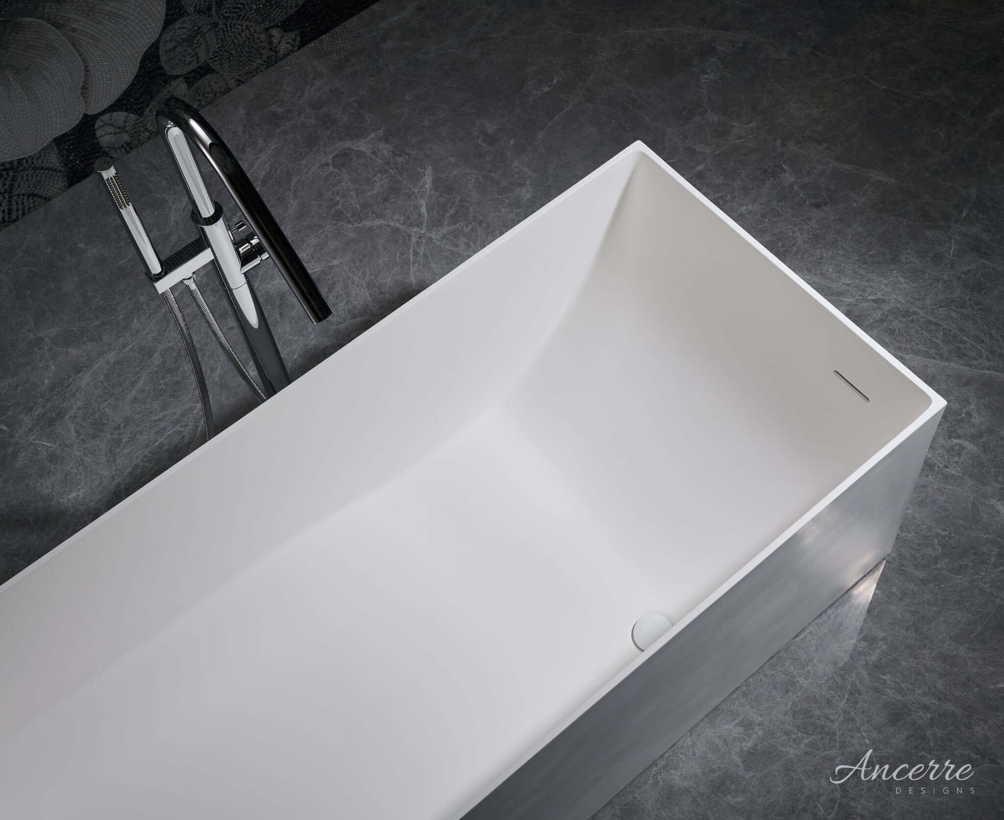 Linea Freestanding Solid Surface Bathtub