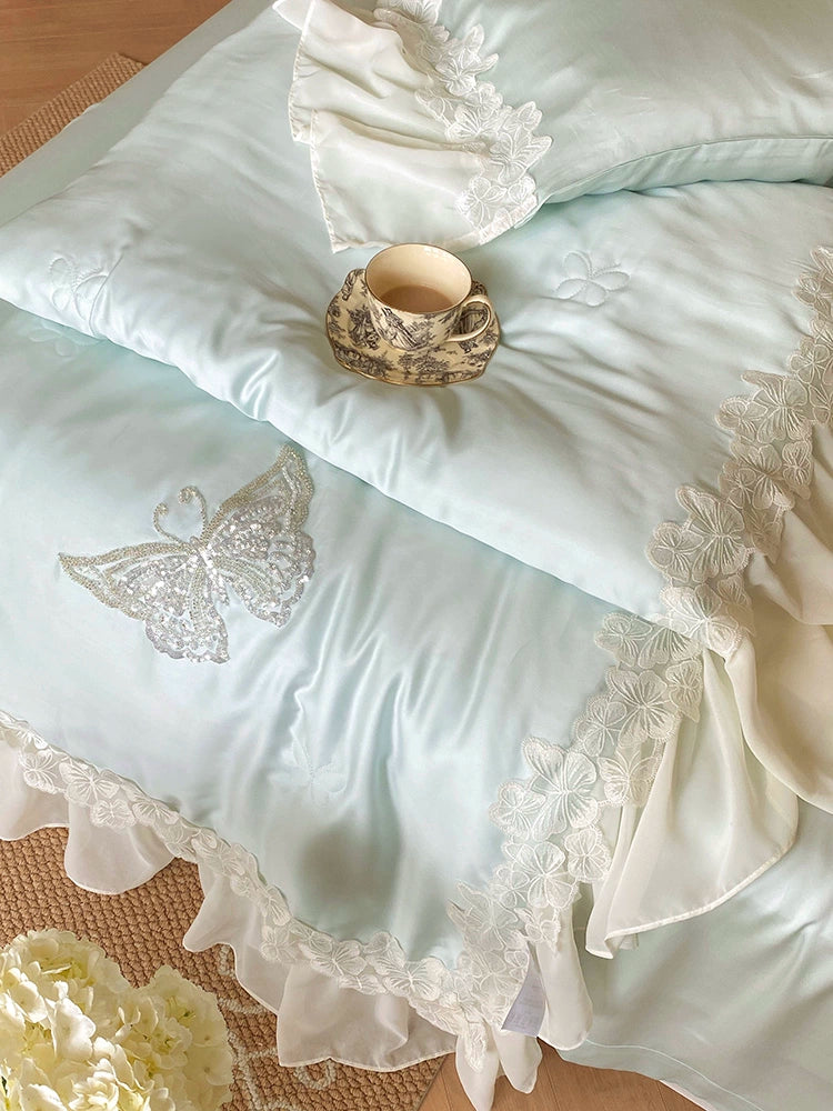 Tencel Summer Young Adult Heart 100 Cool Four-Piece Set