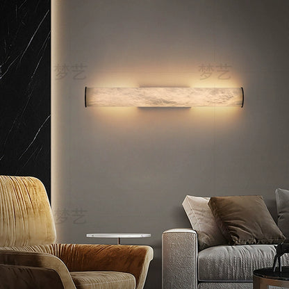 Post-Modern Minimalist Intelligent Dimming Marble Wall Lamp House Living Room Bedroom Bedside Designer Hotel Corridor Wall Lamp