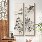 Zen Ink Landscape Painting