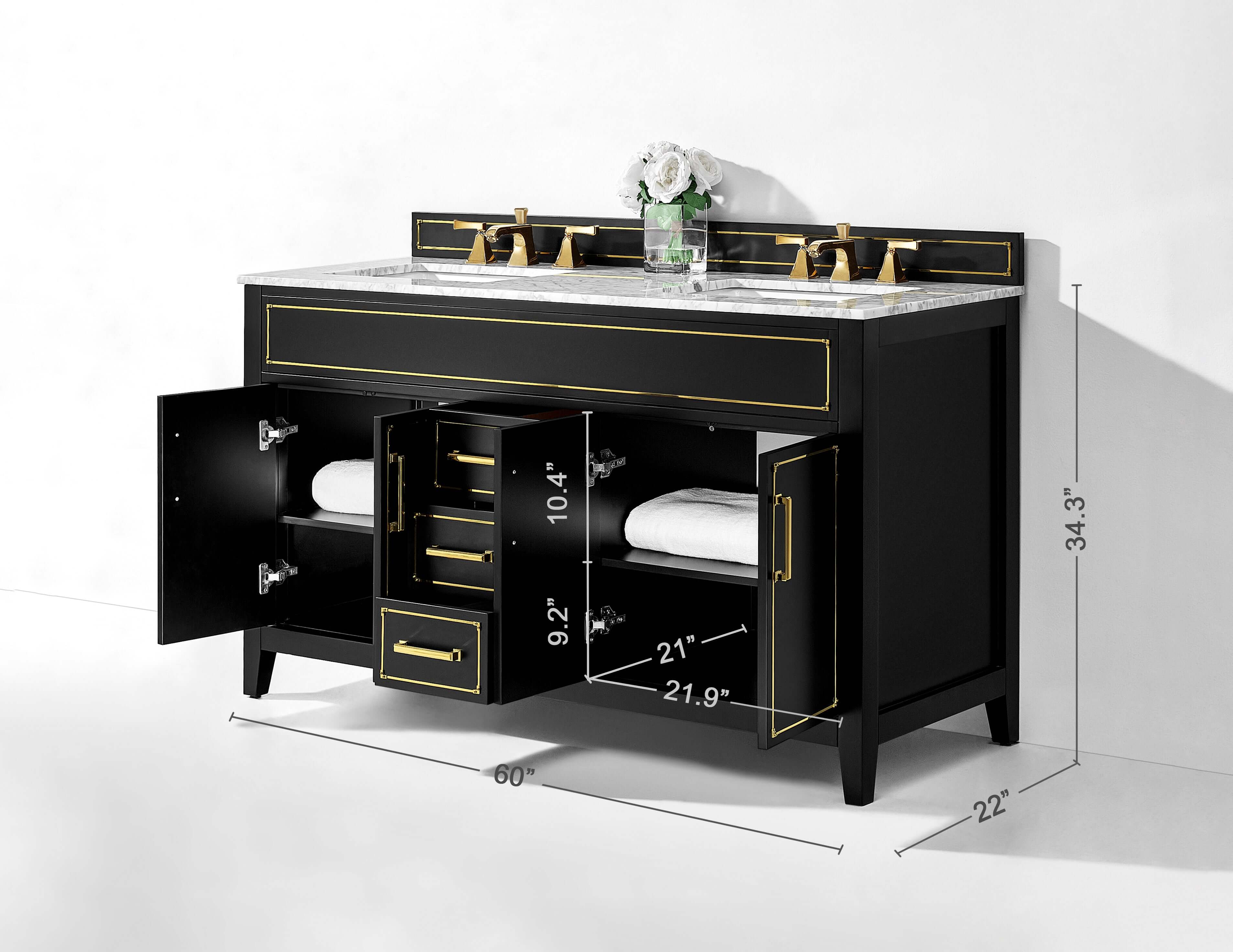 Aspen 60" Bath Vanity Set