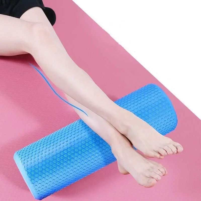 1Pcs 15*45cm EVA Round  Foam Roller For Yoga Pilates Fitness Equipment Balance Pad Yoga Blocks With Massage Floating Point