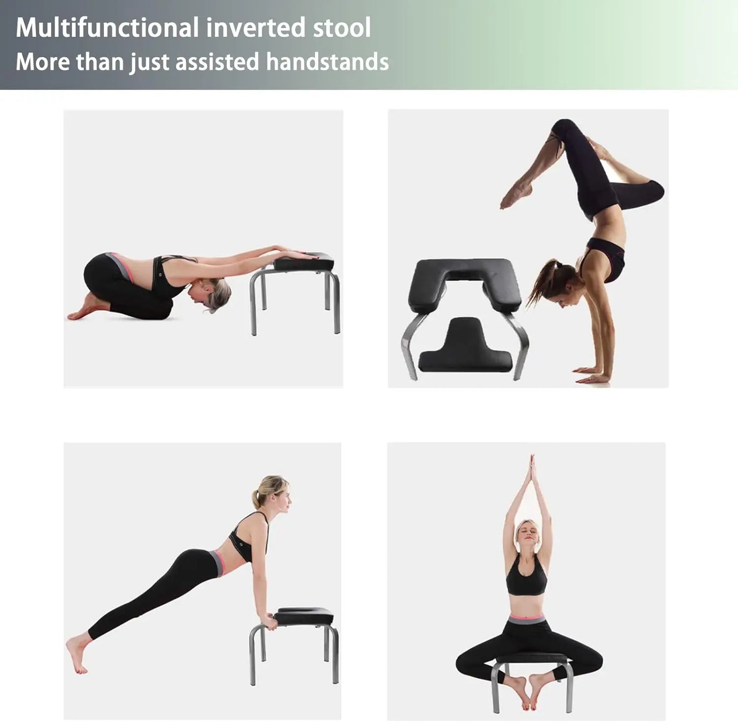 Yoga Headstand Bench, Yoga Inversion Chair, Headstand Trainer for Practice Head Stand, Shoulderstand and Strength Training