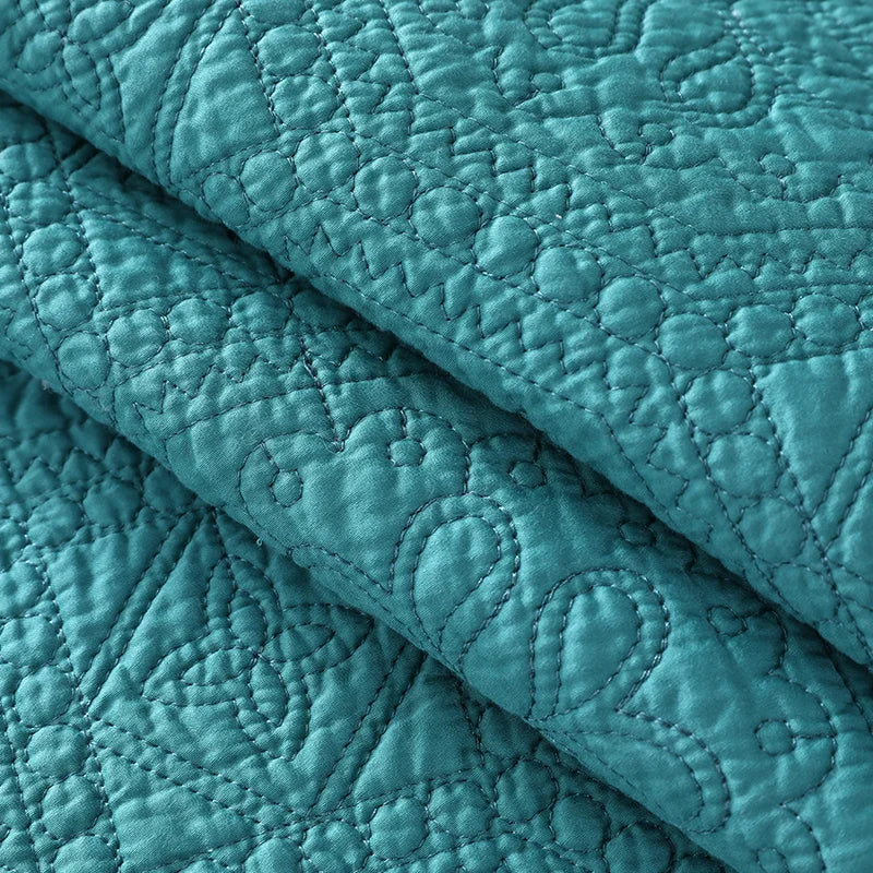 CHAUSUB Cool Summer Quilts 3PCS 60S Count Silky Bedspreads on the Bed Queen Size Coverlet Sets Quilted Comfoter