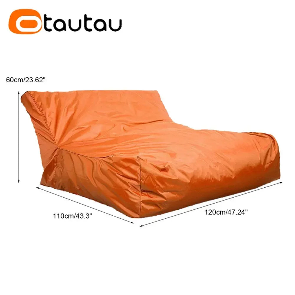 OTAUTAU Swimming Pool Floating Bean Bag Pouf Lounger Cover No Filler Waterproof Sofa Bed Sac Chaise Lounge Recliner Puff SF019