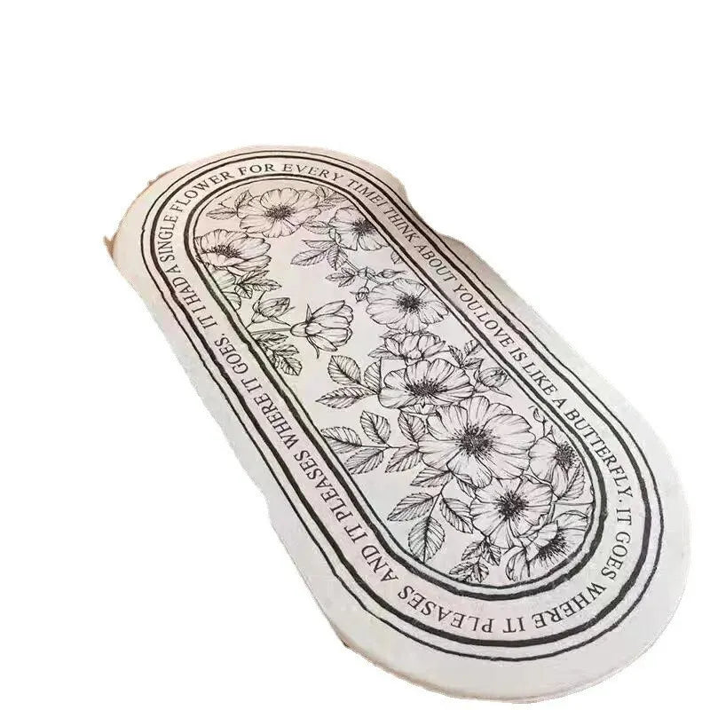 VIKAMA Modern Simple Imitation Cashmere Bedroom Bed Rug Oval Bed Front Mat Light Luxury Ins Style Carpet Nordic Living Room Rug