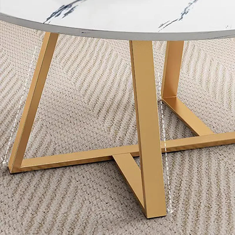 Simplicity Black Coffee Tables Round Nordic Advanced Sense Luxury Coffee Tables Marble Effect Unique Couchtisch Home Furniture - LUXHOME