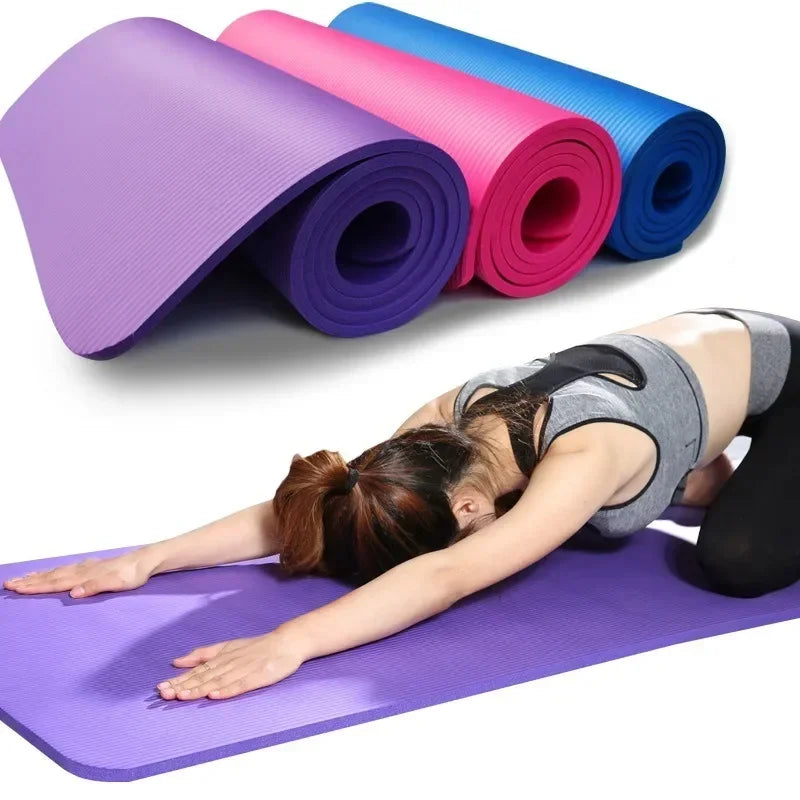 Thick Non-slip Yoga Mat, Comfort Foam, Yoga Mat, EVA Comfort Foam, Exercise Fitness, 6mm Para Exercício E Pilates