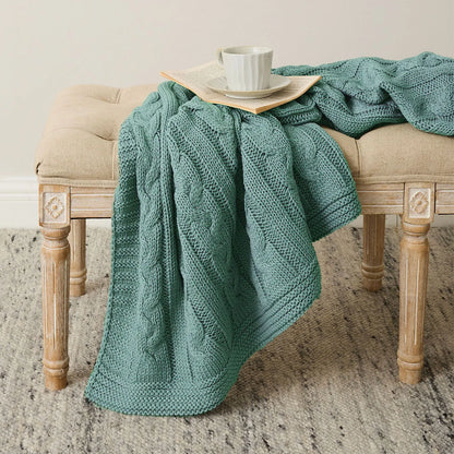 Luxury Cable Knit Blanket