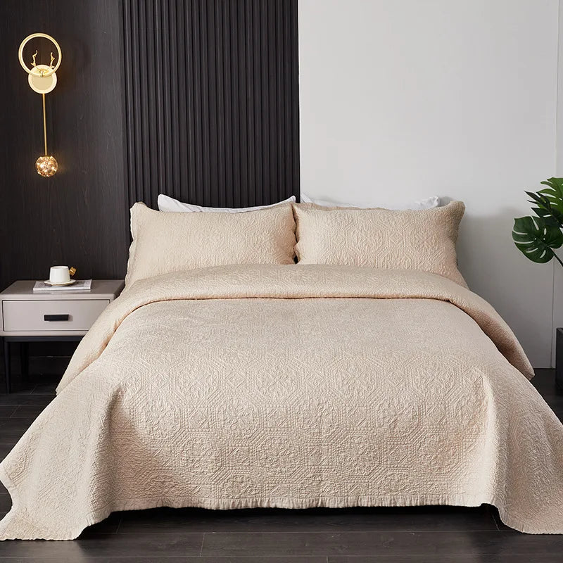 CHAUSUB Cool Summer Quilts 3PCS 60S Count Silky Bedspreads on the Bed Queen Size Coverlet Sets Quilted Comfoter